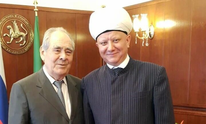 Муфтий Альбир хазрат Крганов поздравил Минтимера Шаймиева с днем рождения