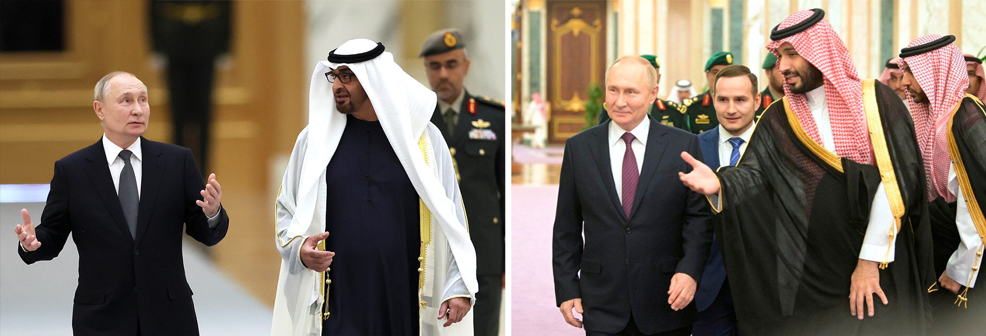 Владимир Путин провел переговоры с главами ОАЭ и Саудовской Аравии