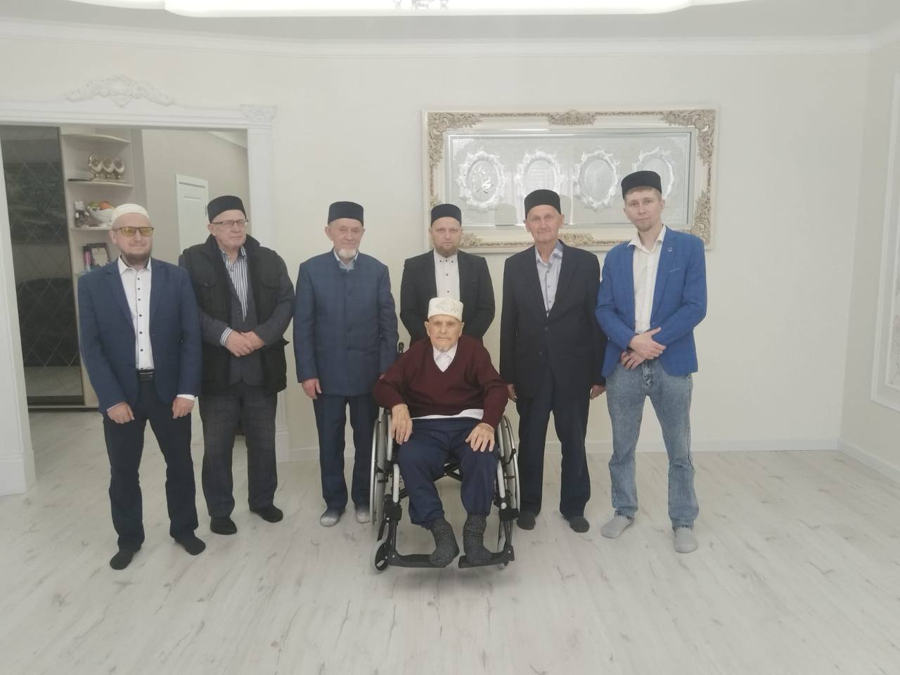 В Чувашии имамы встретились в ветераном Великой Отечественной войны
