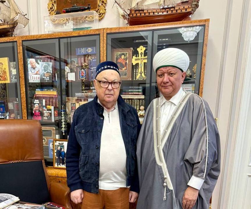 Муфтий Москвы Альбир хазрат Крганов встретился с советником Мэра Москвы Владимиром Ресиным