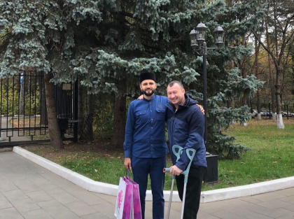 Имам-мухтасиб Московской области встретился с проходящими реабилитацию военнослужащими